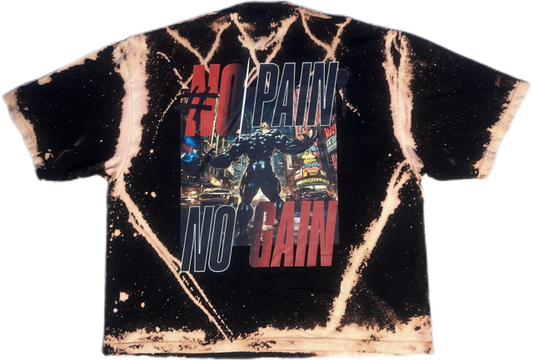 W&W No Pain no Gain Custom Drop Shoulder T-Shirt